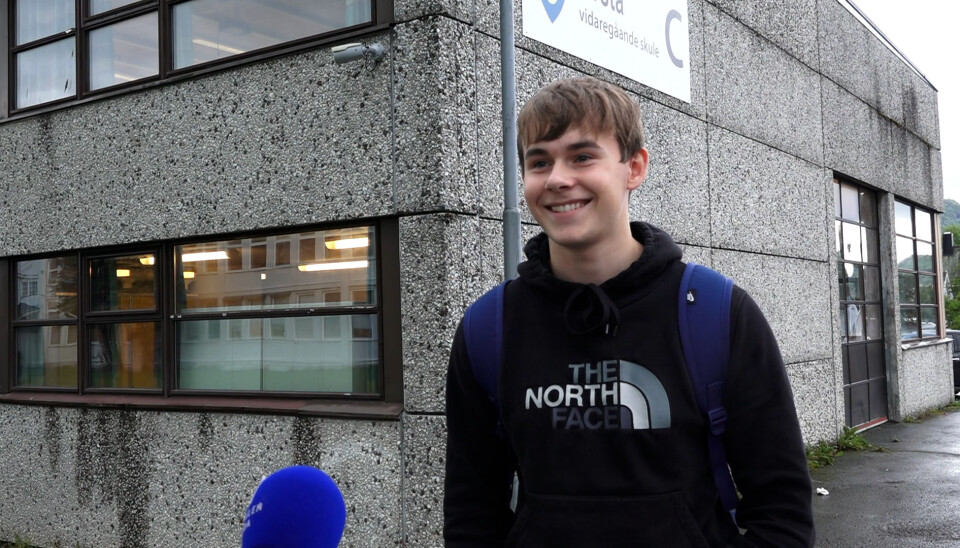 Caspar Skeid påpeker at FrP har flere saker som er viktige for elevene på Ørsta VGS.