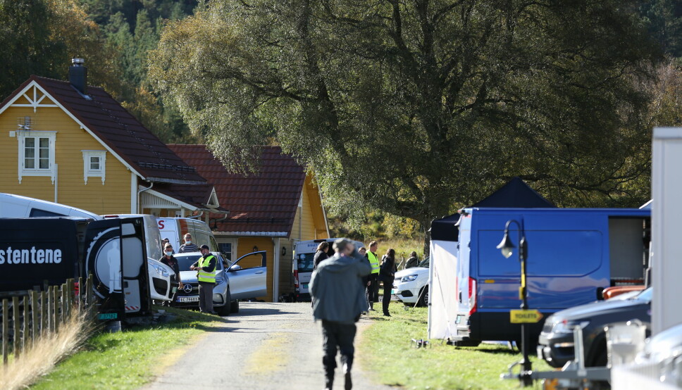 ACTION!: Her har filmcrewet base – i et koselig lite nabolag i Tjørvågen.