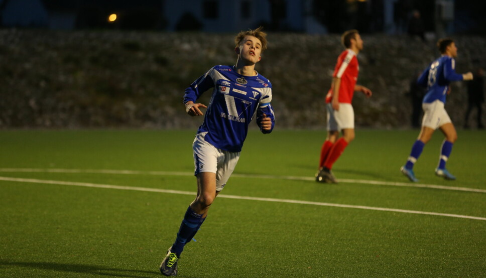 AMBISJONER: Hugo Dimmestøl ønsker å rykke opp med Vartdal i debutsesongen som kaptein.