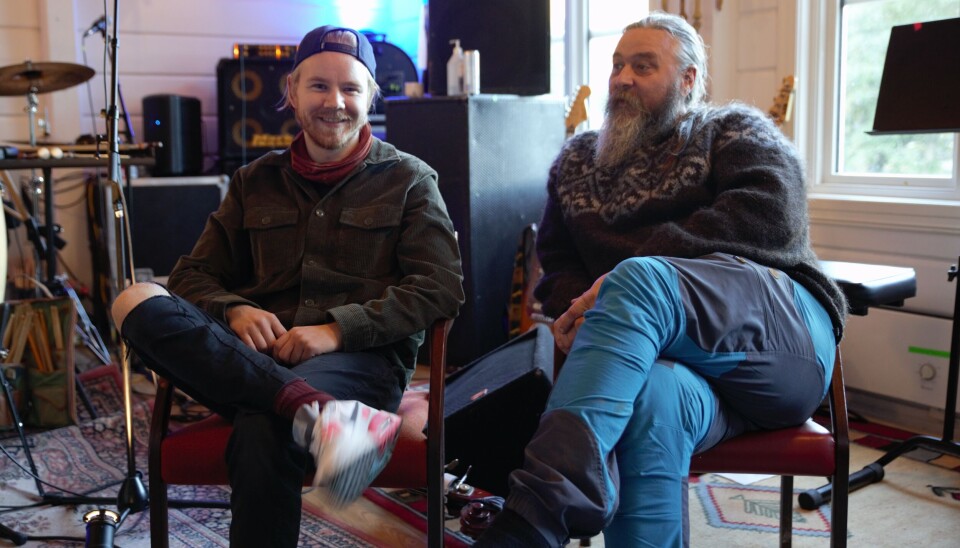 BANDKOLLEGAER: Marius Andreas Myklebust og Hans Førde spiller på konsert sammen for første gang fredag 1. oktober. BANDKOLLEGAER: Marius Andreas Myklebust og Hans Førde spiller på konsert sammen for første gang fredag 1. oktober.