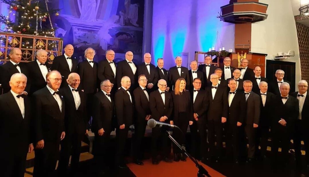 KOR: Volda mannskor har holdt fortet i 100 år denne høsten. Her er de avbildet i Volda kyrkje under julekonserten i 2019. KOR: Volda mannskor har holdt fortet i 100 år denne høsten. Her er de avbildet i Volda kyrkje under julekonserten i 2019.