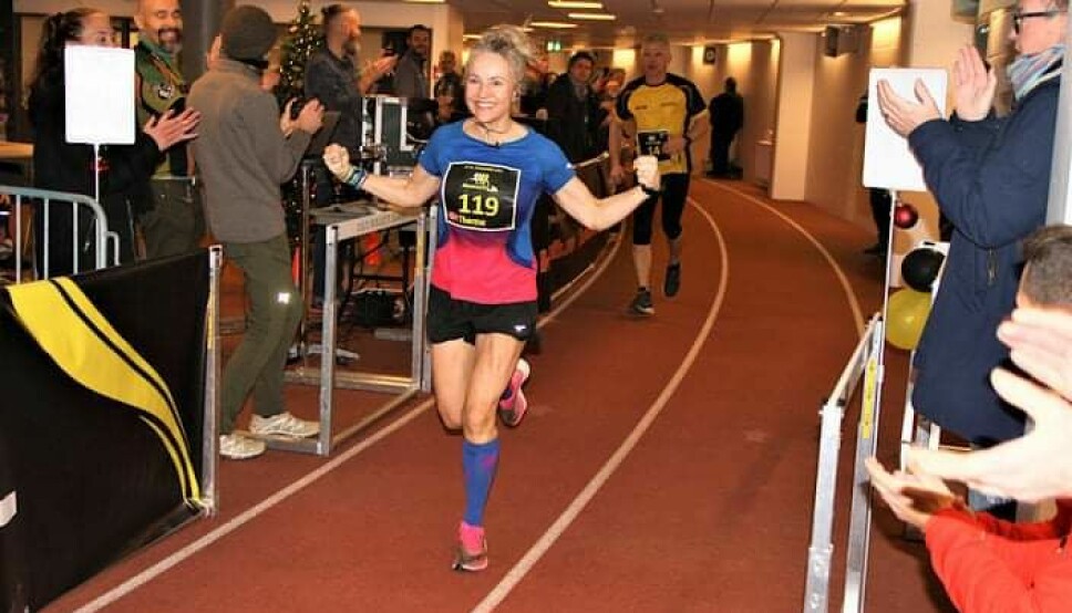 Therese Falk tek europeisk rekord i 24 timersløp