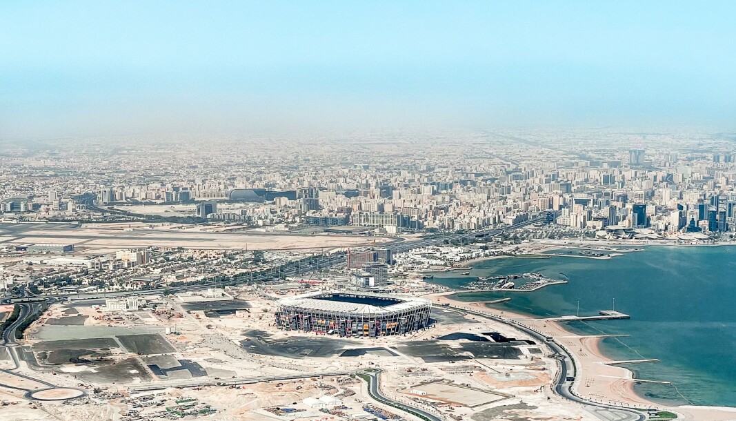 En av stadioene som skal benyttes i VM i Qatar. En av stadioene som skal benyttes i VM i Qatar.