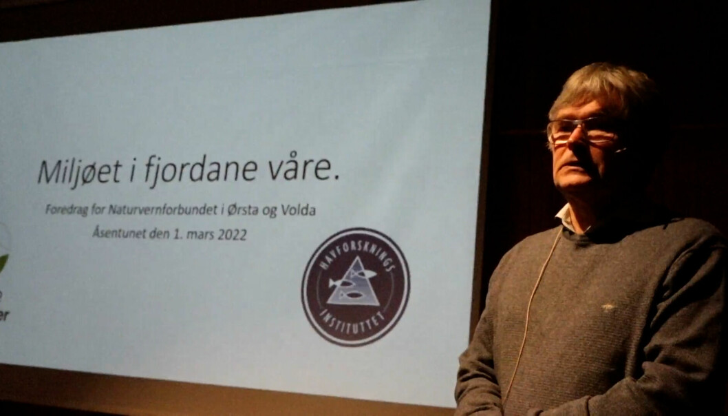 FORSKER: Nils-Roar Hareide mener det er nødvendig med kunnskap for bevare mangfoldet i fjordene.