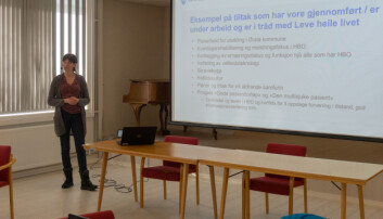 INSPIRASJON: Stina Jacobsen som jobber med reformen i Ørsta forteller om deres arbeid. INSPIRASJON: Stina Jacobsen som jobber med reformen i Ørsta forteller om deres arbeid.