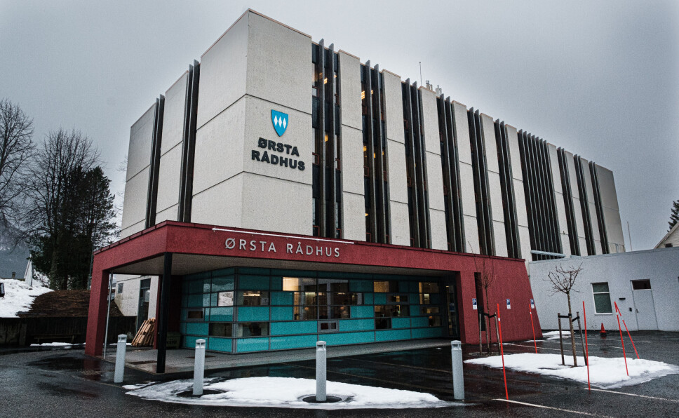 Ørsta rådhus 28. Februar 2022.