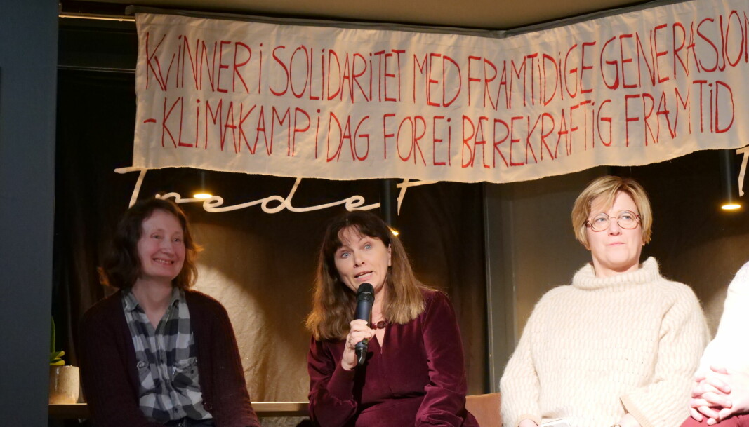ENGASJERT (f.v): Gudrun Kløve Juuhl (Rødt), Margrete Trovåg (Ap) og Sølvi Dimmen (Sp).