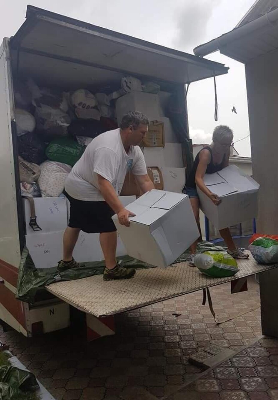 Levering av hjelpesending til mottaksenteret til Hjelpesendingene til Ukraina i Ternopil hausten 2019.