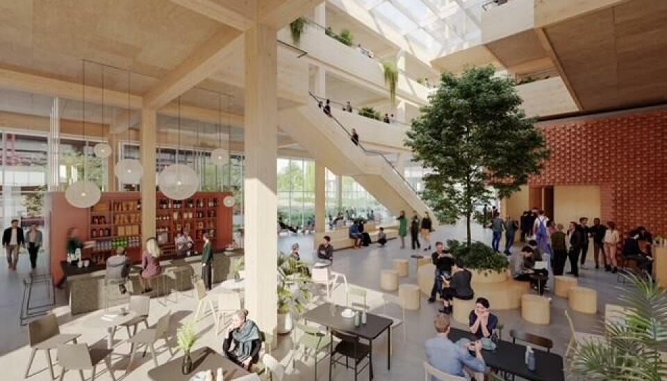 FRYD OG GAMMEN: Illustrasjonsbildene til Ratio Arkitekter vitner om et yrende folkeliv i den nye bygningen. FRYD OG GAMMEN: Illustrasjonsbildene til Ratio Arkitekter vitner om et yrende folkeliv i den nye bygningen.