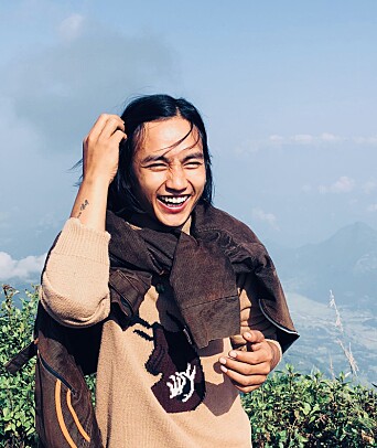 Bishwas Gurung hjemme i Nepal i 2018 Bishwas Gurung hjemme i Nepal i 2018