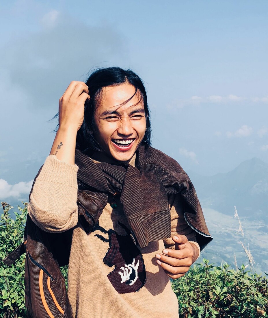 Bishwas Gurung hjemme i Nepal i 2018