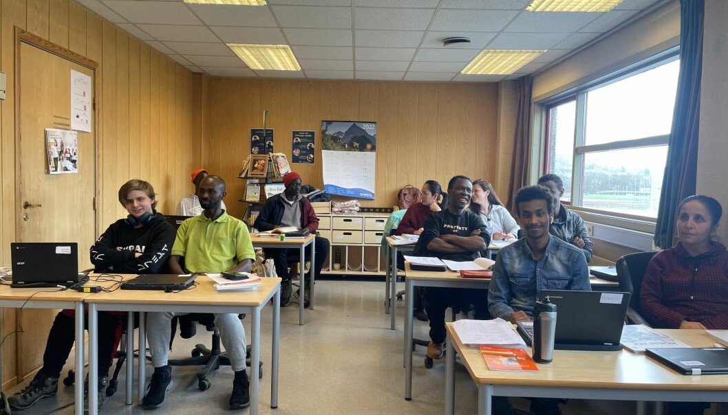 Folk fra hele verden samlet for å lære norsk