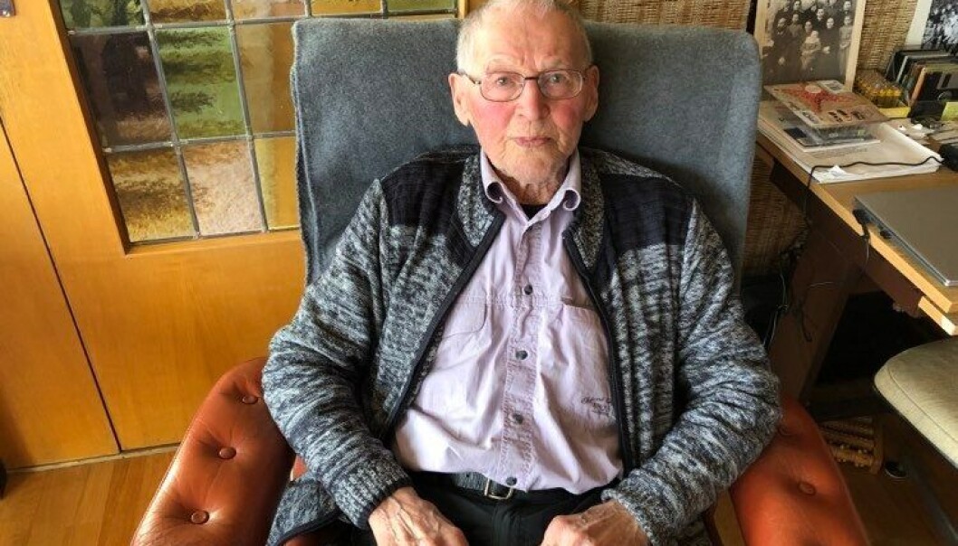 Ser tilbake: Kåre Oksavik har mange minner fra 2.verdenskrig Ser tilbake: Kåre Oksavik har mange minner fra 2.verdenskrig