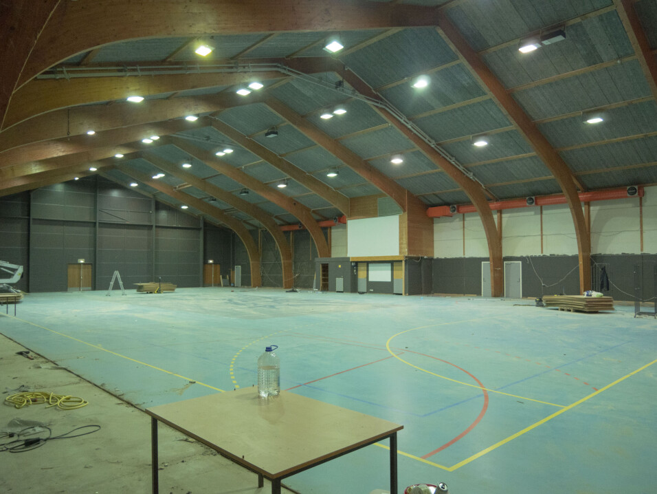 BLANKE ARK: Voldahallen ble ribbet helt ned til gulvet fra 1978.
