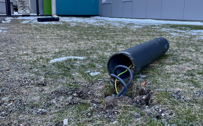 TRIST: Det var alle lyktestolpane som vart felt denne gongen. TRIST: Det var alle lyktestolpane som vart felt denne gongen.