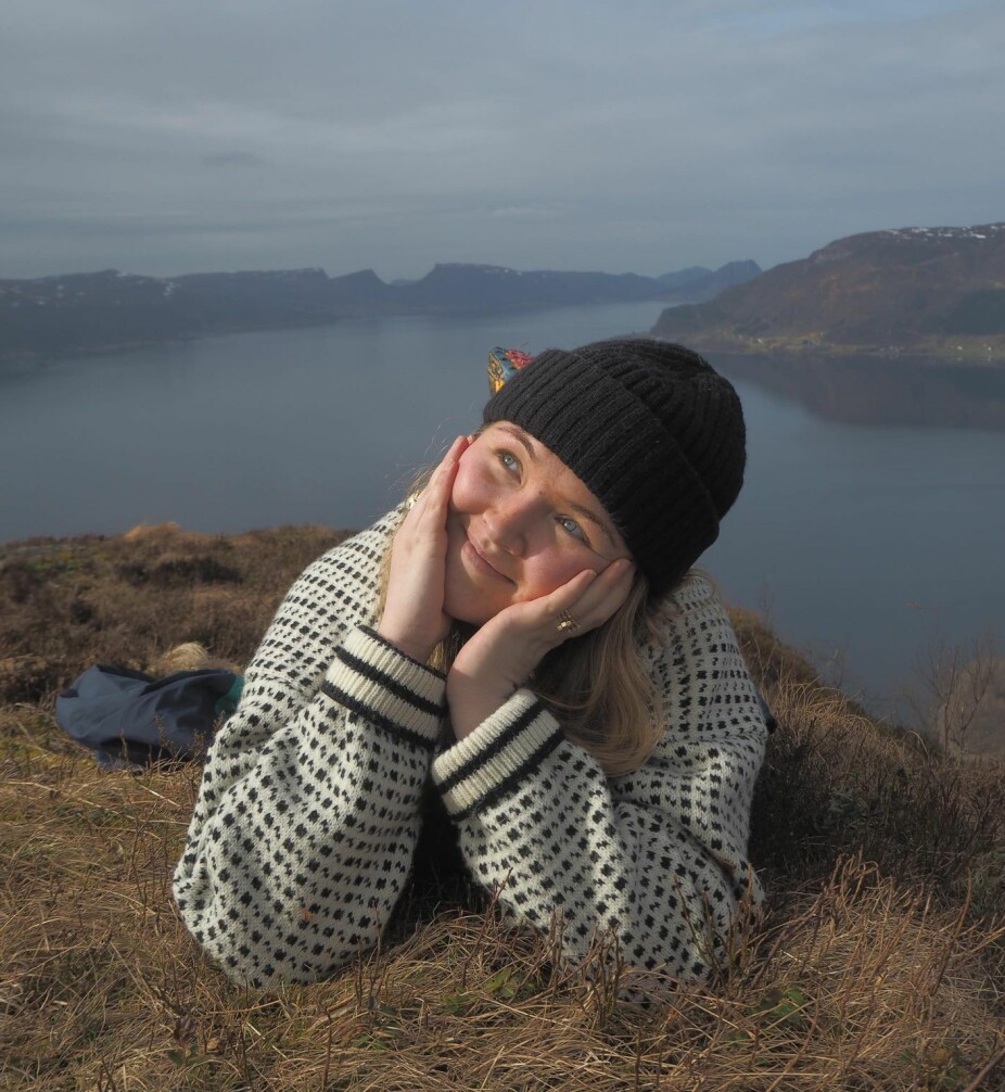 SOLSTRÅLE: Sofie gleder seg stort til ferie etter seks uker med praksis i Nernett.