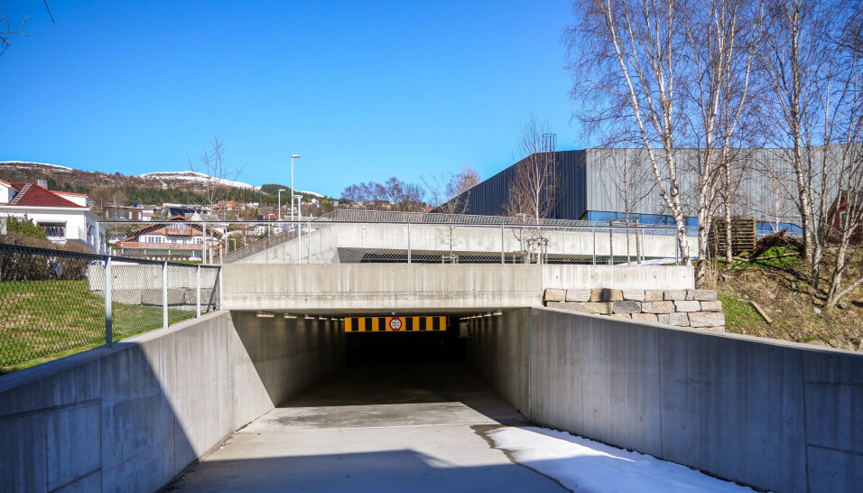 TILBUDET: Ulstein Arena sitt parkeringshus.