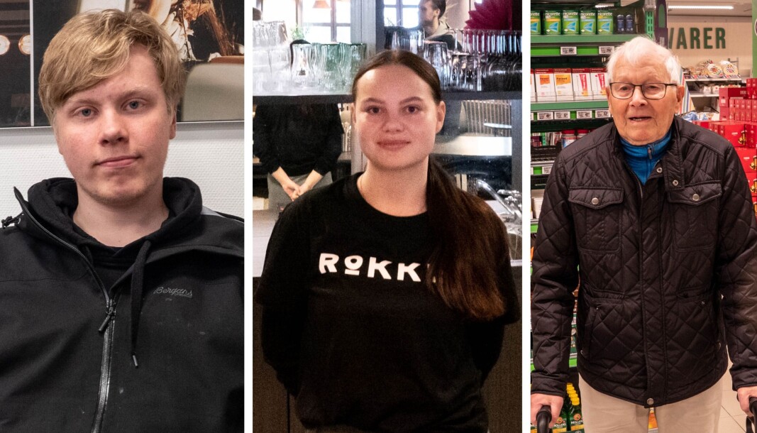 DELTE SINE MENINGER: Syver Flem (20), Emilie Stener Hansen (20) og Johan Eikrem (85) snakket med Nærnett om statsbudsjettet for neste år. DELTE SINE MENINGER: Syver Flem (20), Emilie Stener Hansen (20) og Johan Eikrem (85) snakket med Nærnett om statsbudsjettet for neste år.