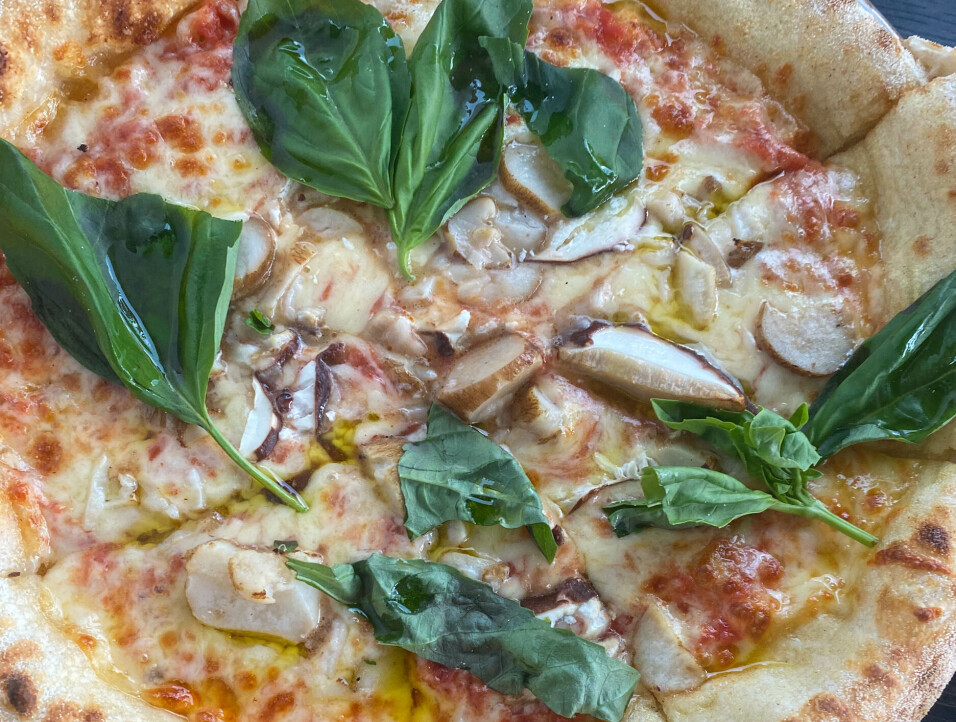 KVALITET: Prebz lot seg begeistre av råvarene som var brukt på pizzaen. Spesielt soppen falt i smak. KVALITET: Prebz lot seg begeistre av råvarene som var brukt på pizzaen. Spesielt soppen falt i smak.
