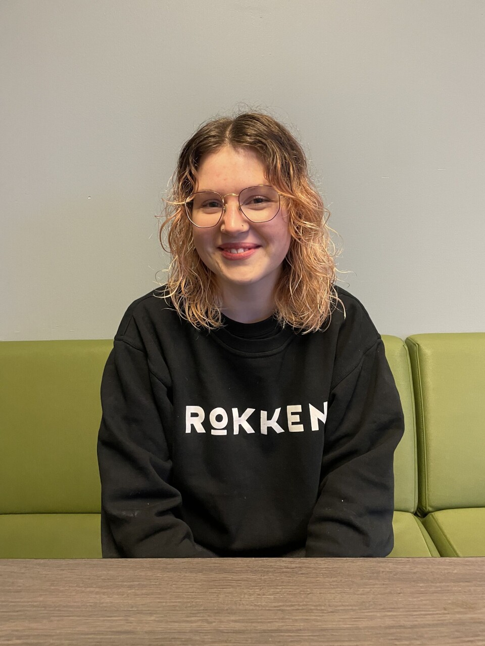 STORFORNØYD: Thilde Thomasgård snakker varmt om å jobbe som frivillig på Rokken. STORFORNØYD: Thilde Thomasgård snakker varmt om å jobbe som frivillig på Rokken.