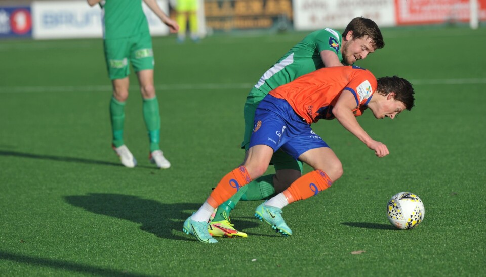 KAPTEIN: Rasmus Aarflot har tro på Playermaker. Her i aksjon mot AaFK