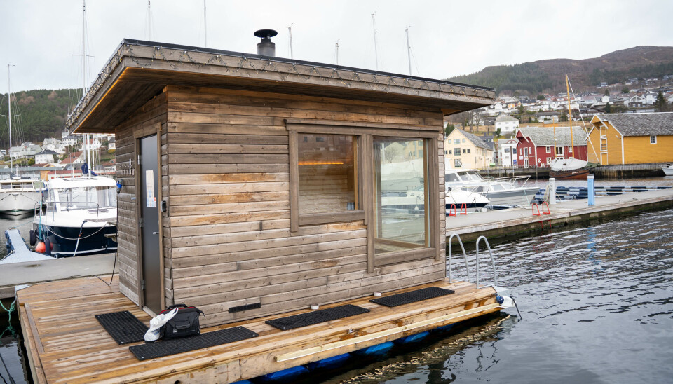 SENTRALT: Saunaen er godt plassert sentralt i Ulsteinvik.