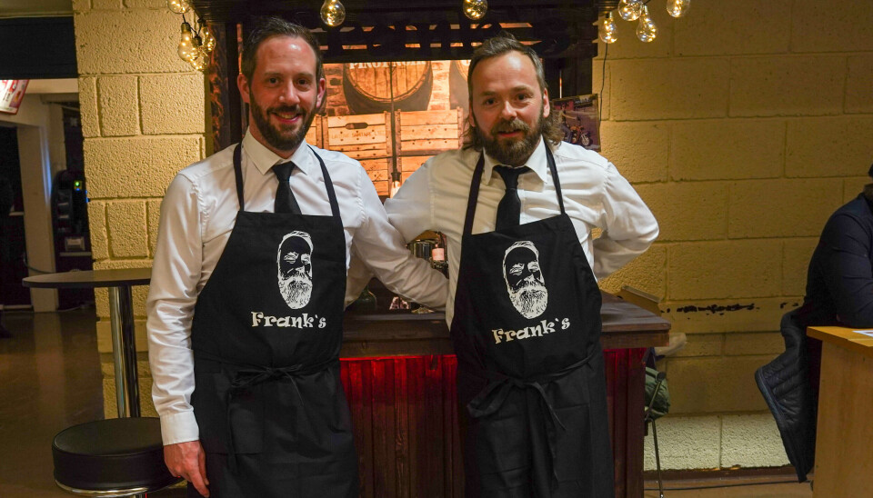 VINNER x2: Eilev Mo (t.v) og Frank Robert Vatne vant i kategoriene 'beste stand' og 'publikumspris'.