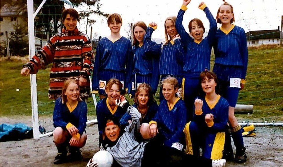 BARNDOMSMINNER: Jentelaget Maria Elena Kvalen spilte på. BARNDOMSMINNER: Jentelaget Maria Elena Kvalen spilte på.