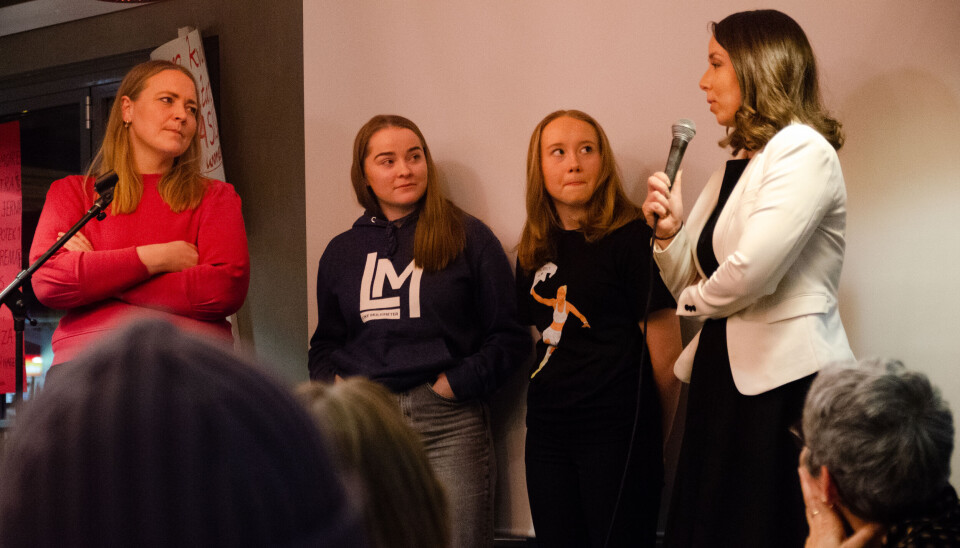 FOTBALL: Kjemper for likestilling i fotballen. (Fra venstre: Rebecca Riise Bjerknes, Rebekka Johnsen, Mali Zettestrøm, Maria Kvalen) FOTBALL: Kjemper for likestilling i fotballen. (Fra venstre: Rebecca Riise Bjerknes, Rebekka Johnsen, Mali Zettestrøm, Maria Kvalen)