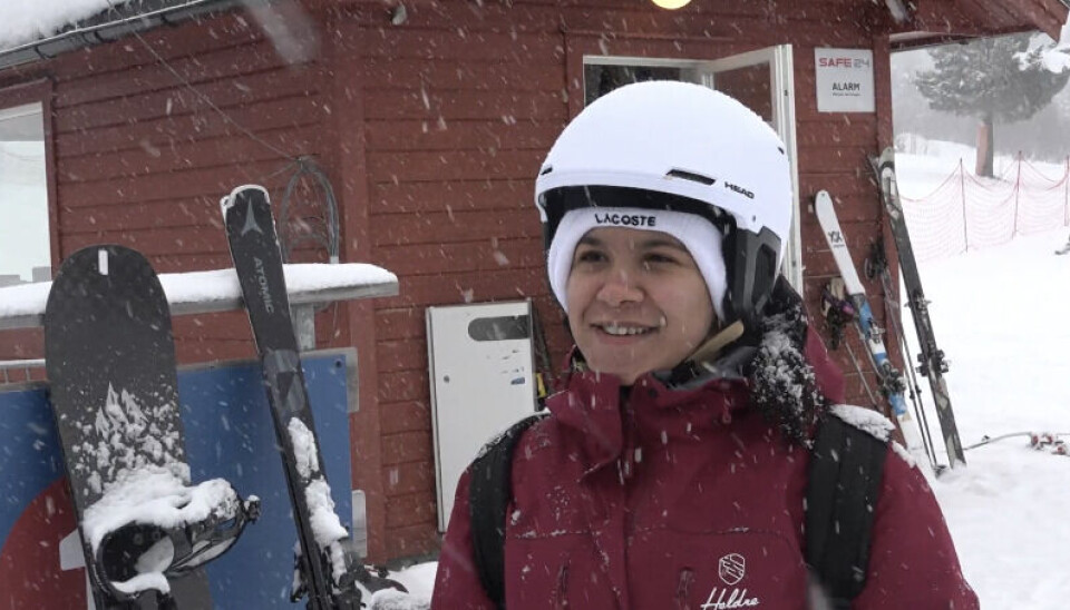 VOLDA SKISENTER: Sara Akila fra Spania gleder seg til å oppleve Norge