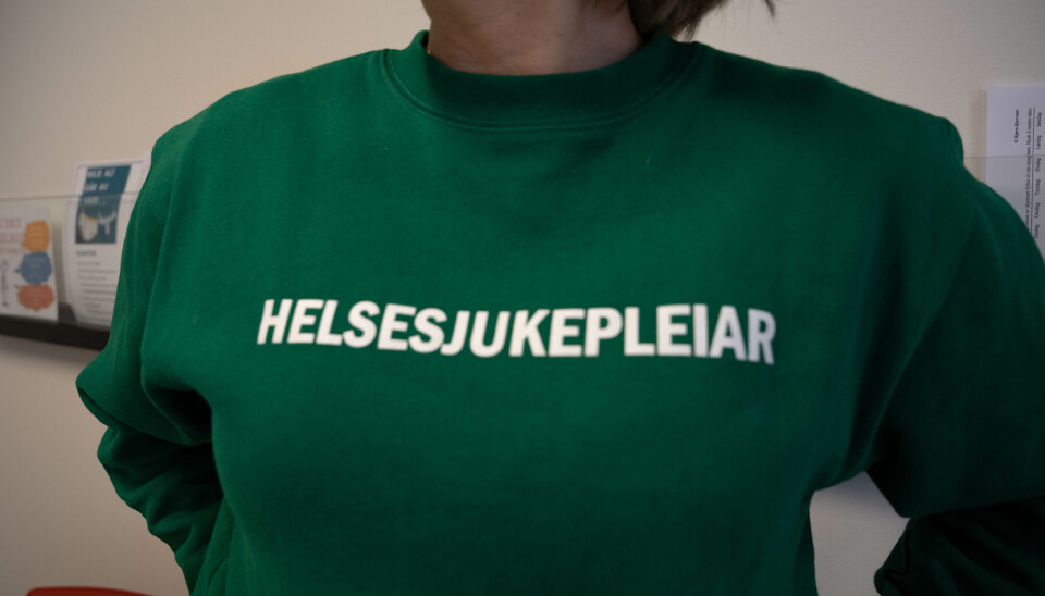 HELSESJUKEPLEIAR: Helsesykepleierne er stolt av yrket sitt.