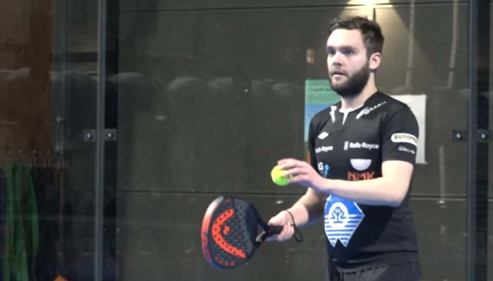 MOSJONIST: Andreas Lillebø er en ivrig padelspiller.