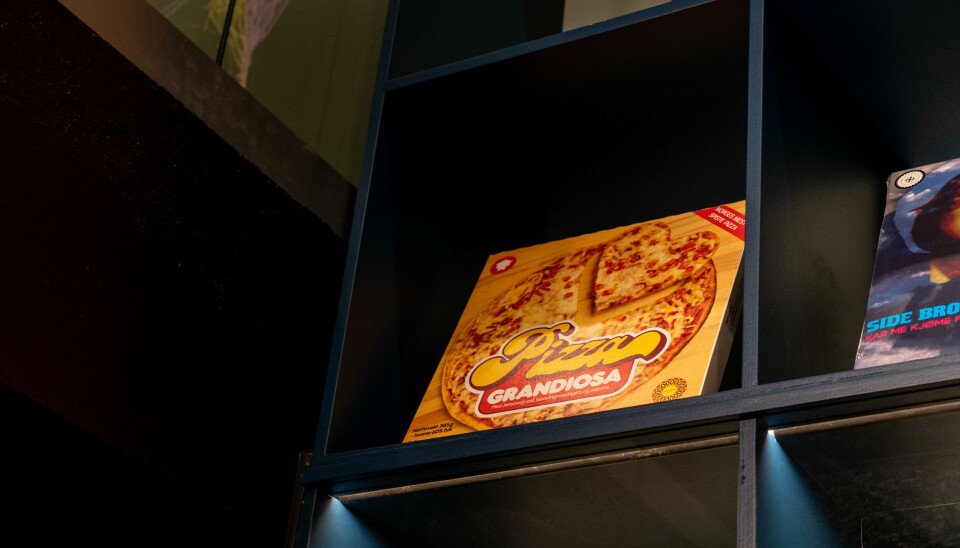 ENDA EIN 'GRANDIS': sjølve originalen frå 80-talet på utstillingsplass. Denne kom lenge før Lørdagspizza og Full pakke!
