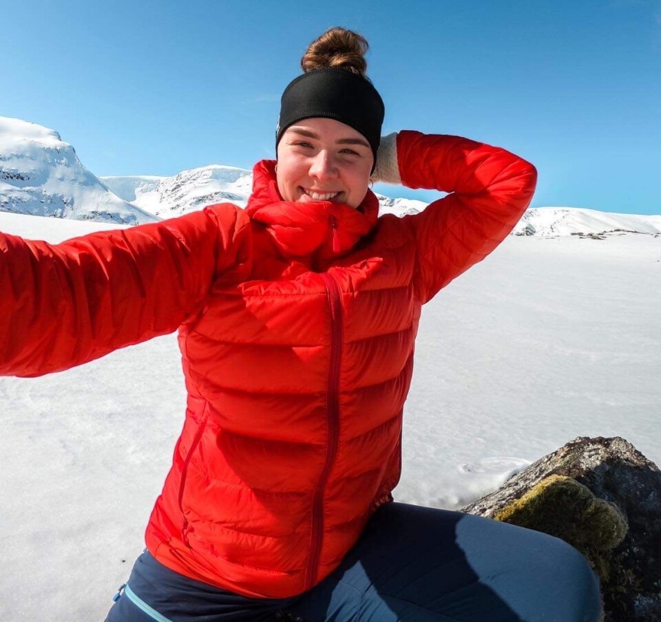 PÅSKEVÆR: Dina Rygg Eide gleder seg til sol, snø og fint påskevær.