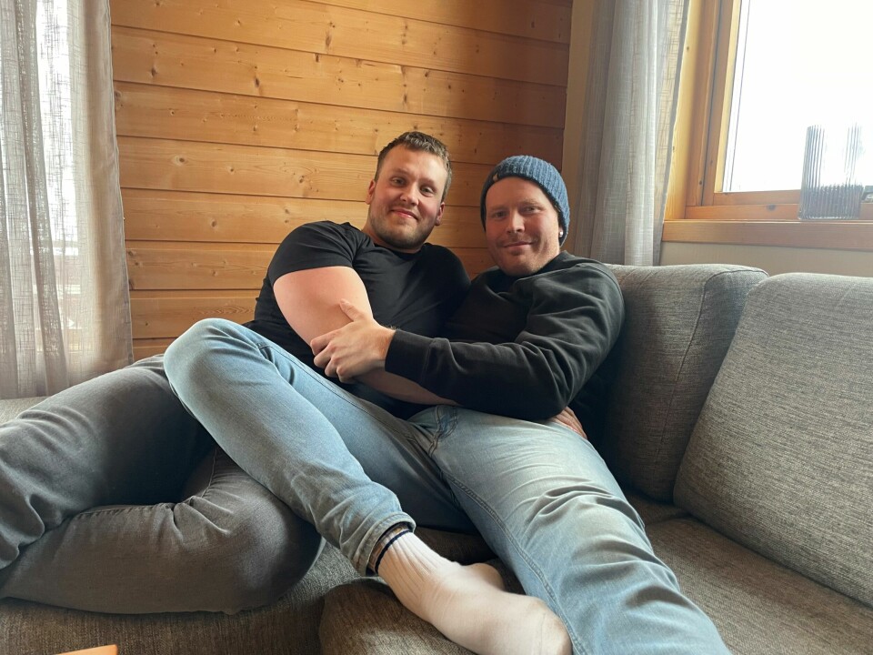 Simen Bjørdal og Bjørn-Marius Øyehaug inviterte Nærnett på kaffi og god prat.