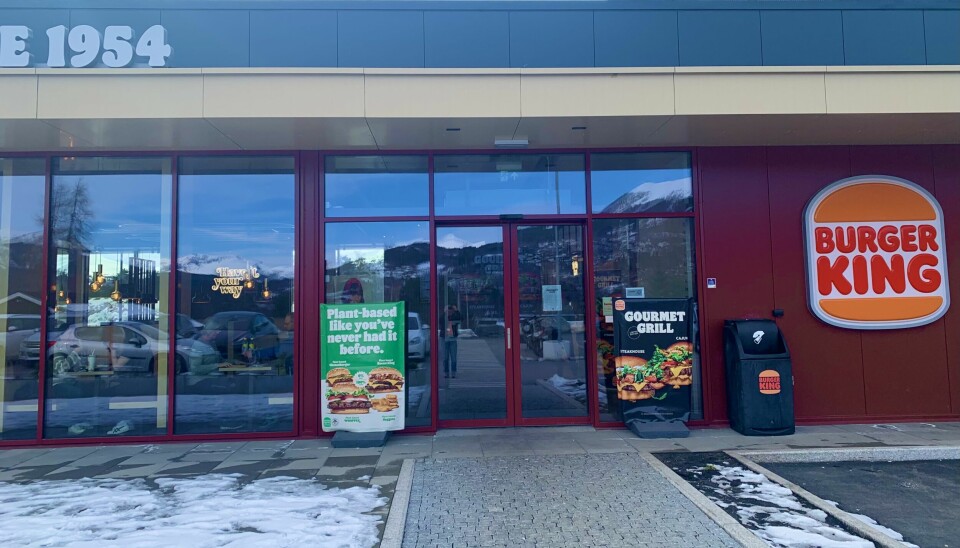 PLANTEBASERT BURGER: Burger King Volda er et av stedene hvor du nå får et bredt utvalg av plantebaserte burgere