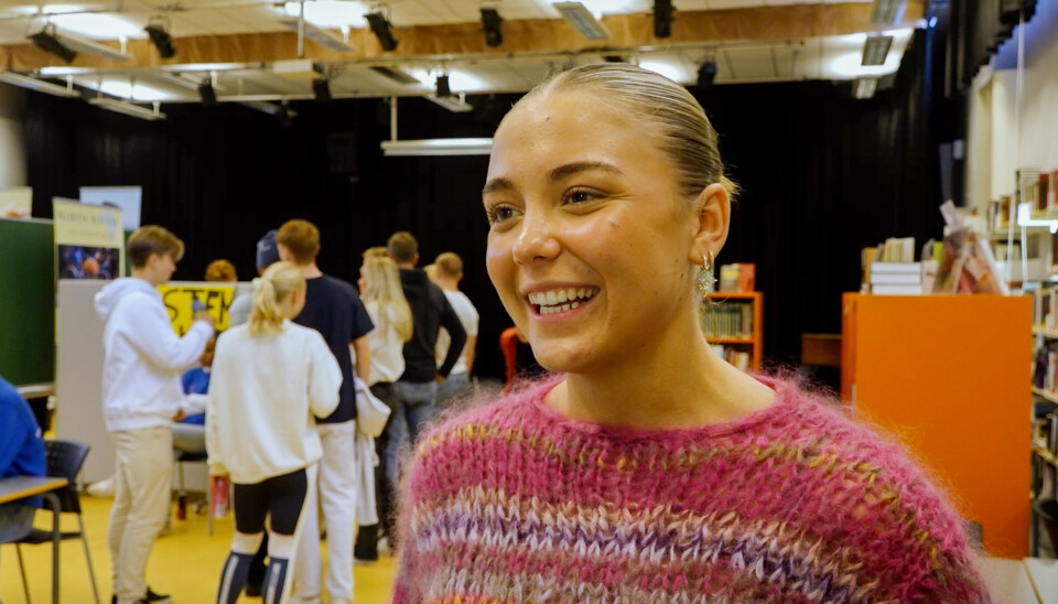 ENGASJERT: Andrea Berg (17) synes det er viktig å vise at hun har en stemme i demokratiet. ENGASJERT: Andrea Berg (17) synes det er viktig å vise at hun har en stemme i demokratiet.