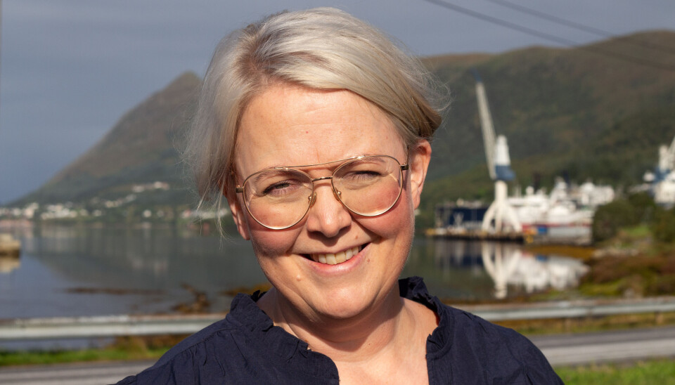 En smilende Vik foran hjemstedet Gursken, i Sande kommune. En smilende Vik foran hjemstedet Gursken, i Sande kommune.