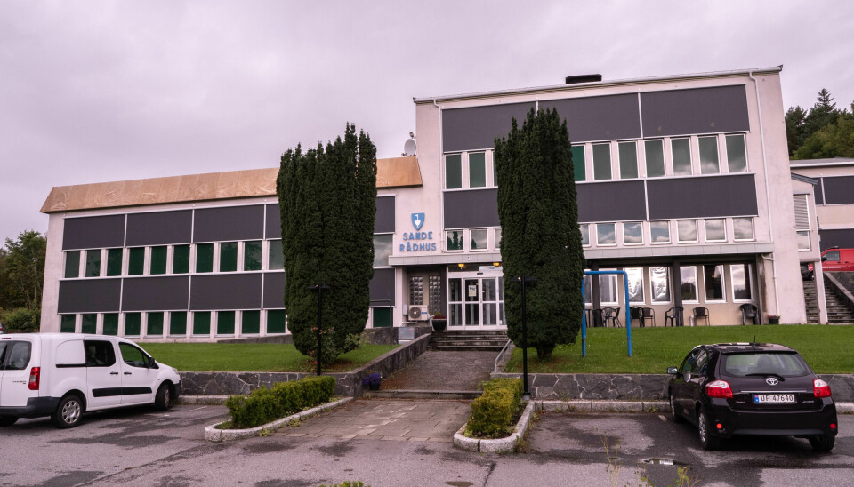 Vik håper å få sitt nye kontor her på rådhuset i Sande kommune.