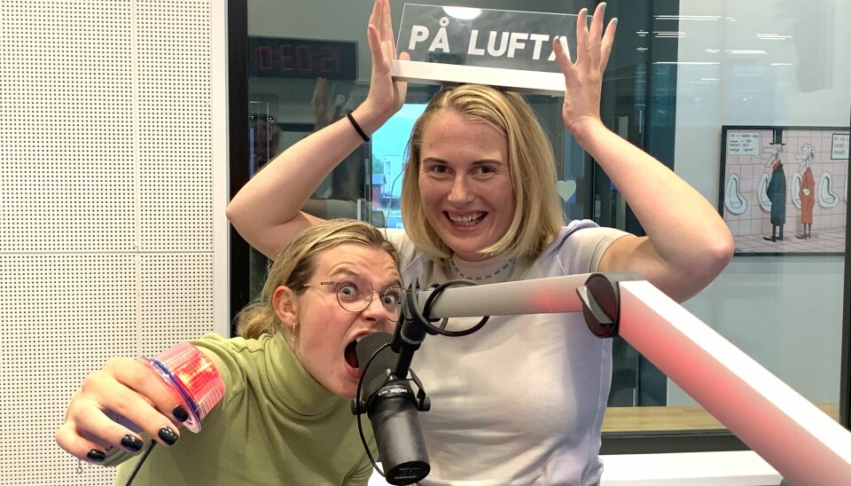 Ingrid Aanonsen Hagaseth og Borghild Kvæven styrte skuta i Radio Volda ettermiddagen den 19. september.