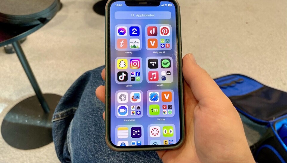 SOSIALE MEDIER: Det er Snapchat og Tiktok elevene på Volda ungdomsskole bruker mest.