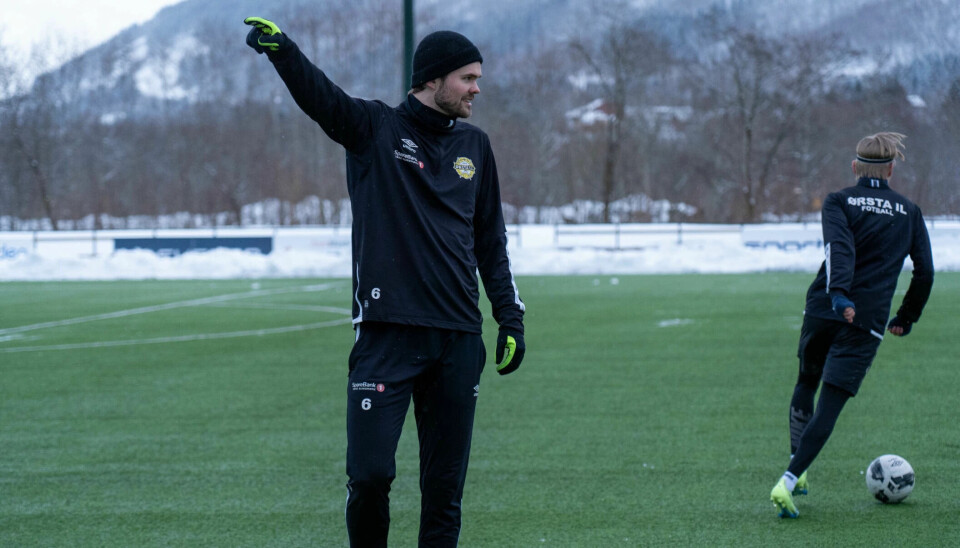 KLAR FOR KAMP: Kaptein Sigurd Aarflot Sundnes, er én av Ørsta-spillerne som skal få bryne seg Obos-liga motstand.