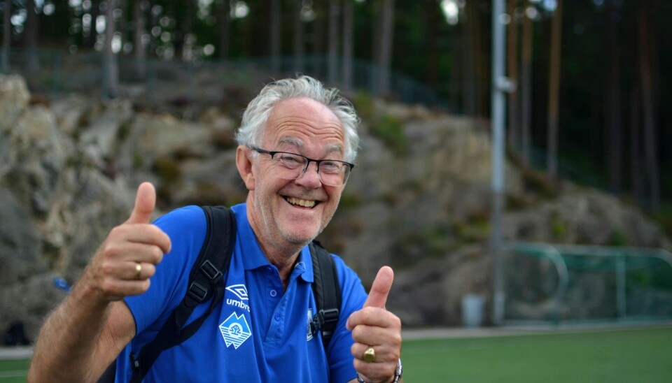 NØGD: Leiar i Larsnes IL, Bård Dalen, er nøgd med at det endeleg kjem fotballhall til Sande.