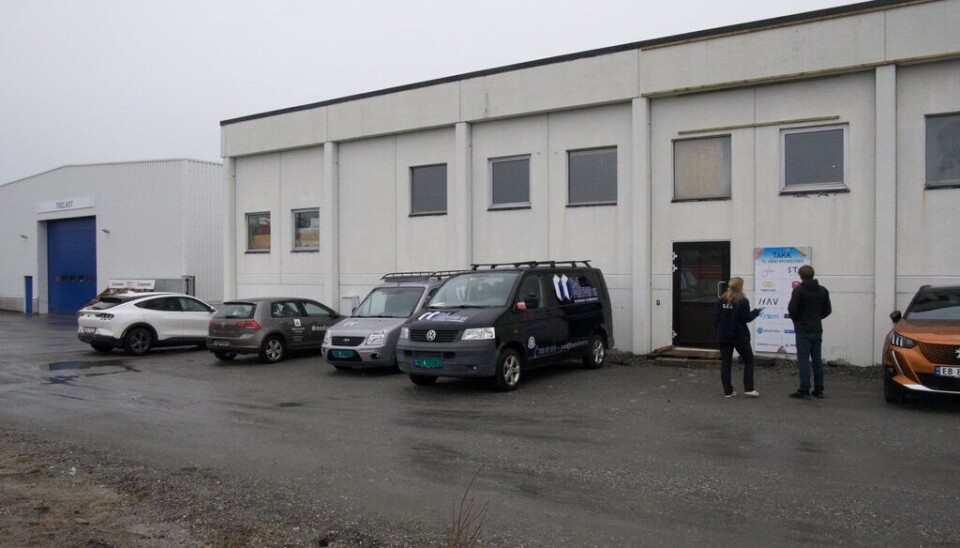 MJØLSTADNESET: Her inne skal den nye klatrehallen stå.