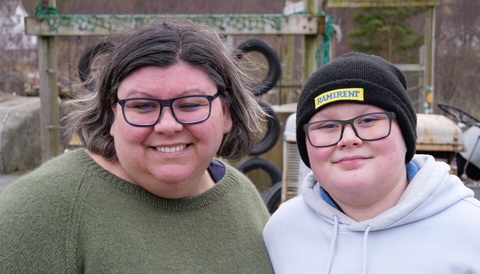 HEST ER BEST: Renate og Linus hadde denne dagen leid hest i tre timer.