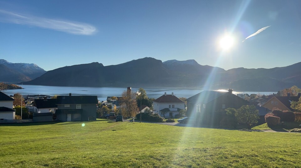 VÅREN KOMMER: Ikke lenge til Volda kan se slik ut.