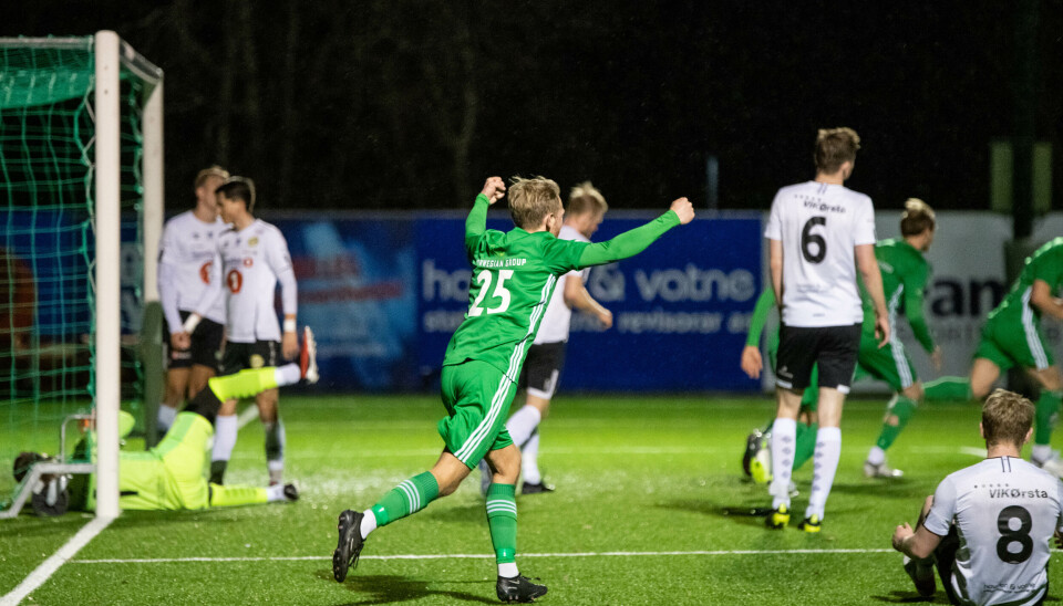 JUBEL: Det blir nok mindre jubel fra Kenneth-Andre Hole når han ser tabelltipset vårt.