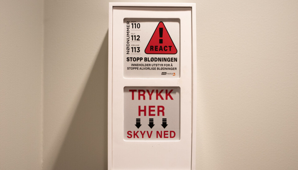 LUKKET: Slik ser boksen ut når den er forseglet.