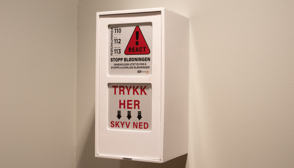 SIKKERHETSTILTAK: Som student eller ansatt ved Høgskulen i Volda, har du kanskje lagt merke til denne nye boksen.