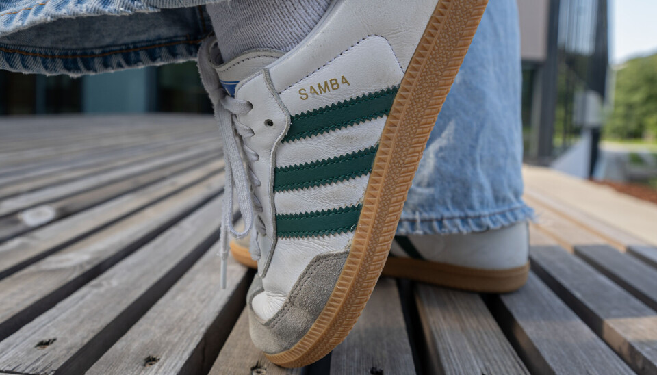 DAGENS MODELL:Dette er bilde av en Adidas Samba-modell i dag.
